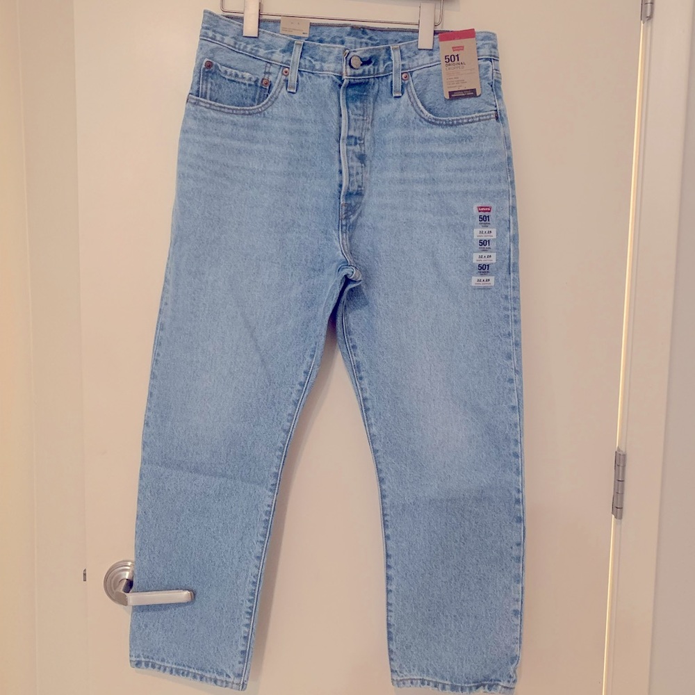 Levi’s 501 Original Cropped Jeans NWT Size 32 x 26